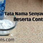 Tata Nama Senyawa Basa Kimia Beserta Contoh Soal