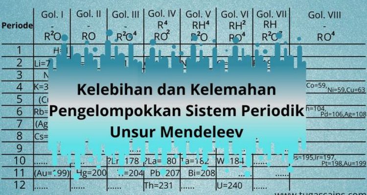 Kelebihan dan Kelemahan Pengelompokkan Sistem Periodik Unsur Mendeleev