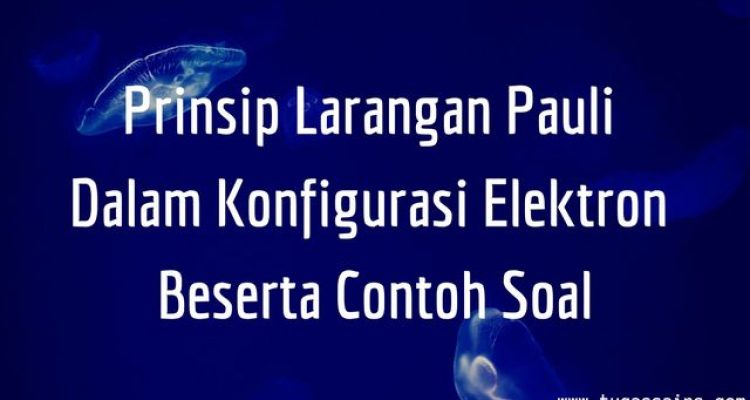 Prinsip Larangan Pauli Dalam Konfigurasi Elektron Beserta Contoh Soal