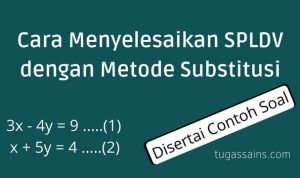 Cara Menyelesaikan SPLDV dengan Metode Subtsitusi