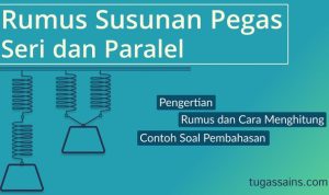 rumus susunan pegas seri dan paralel