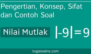 Pengertian Konsep Sifat dan Contoh Soal Nilai Mutlak