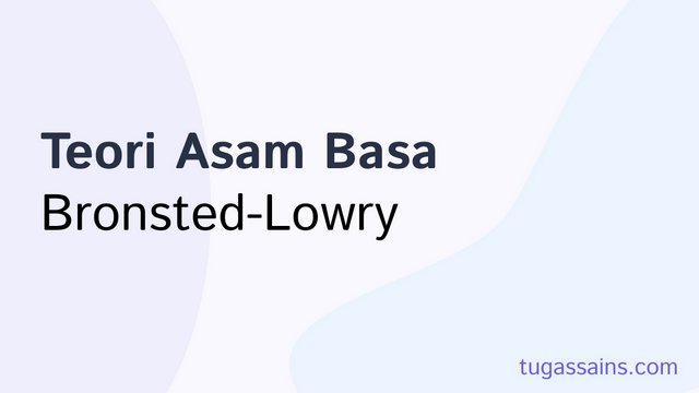 teori asam basa bronsted lowry