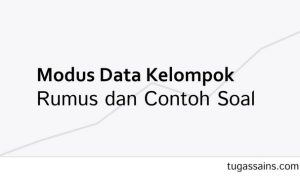 rumus modus data kelompok dan contoh soal
