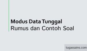 rumus modus data tunggal dan contoh soal
